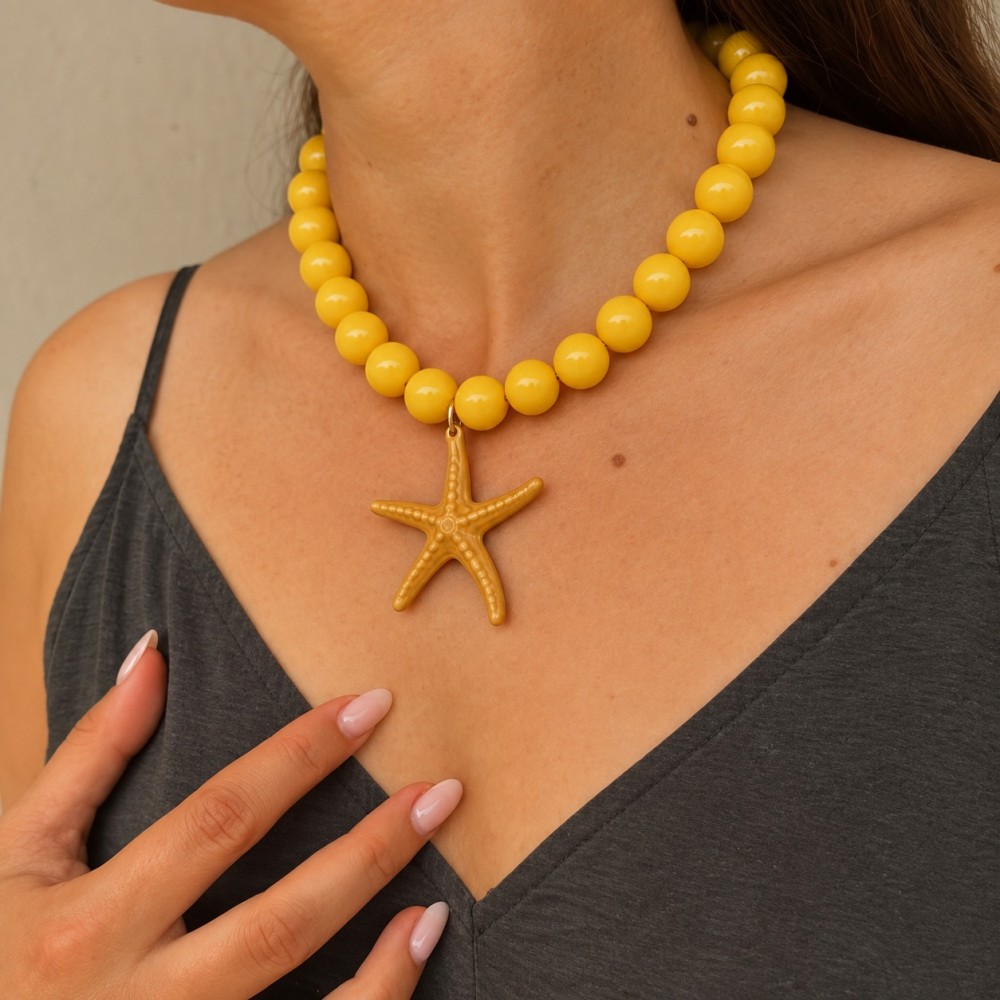 Collar balines y estrella